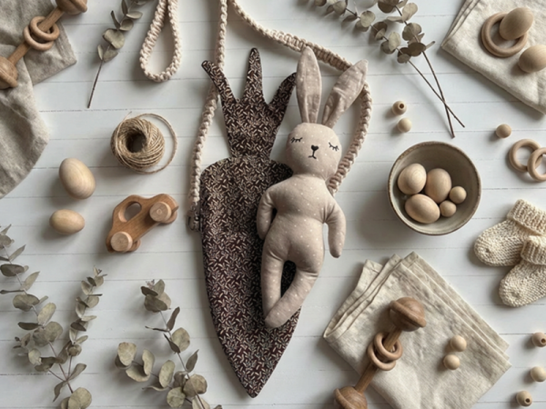 Hase im Wurzelbett - ITH-Stickdatei